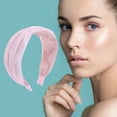 thumbnail image 2 of Unique Bargains 1 Pc Mesh Wide Headbands for Women Pink, 2 of 6