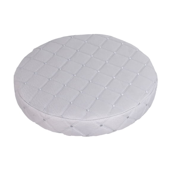 Round Bar Stool Covers with Elastic Bands - Durable Imitation Silk Fabric, , Easy to Clean, Protects Stools from Wear and Tear,Gray