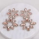 thumbnail image 4 of Pendientes colgantes de gran tamaño para bodas, joyas nupciales, diamantes de imitación, cristal, Dr--E1526 naranja, código de modelo 8575 E1526 naranja, 4 of 5