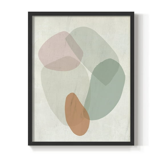 Jewels of the River II in Black Solid Wood 8 x 10 Framed Print