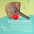 thumbnail image 6 of SnugArooz: Sally the Stingray -2-In-1 Plush Dog Toy, Hidden Ball, Squeak-Crinkle, Pet Multi-Sensory Play, 22" Soft Animal Companion, Cuddle-Fetch-Chew, 6 of 12
