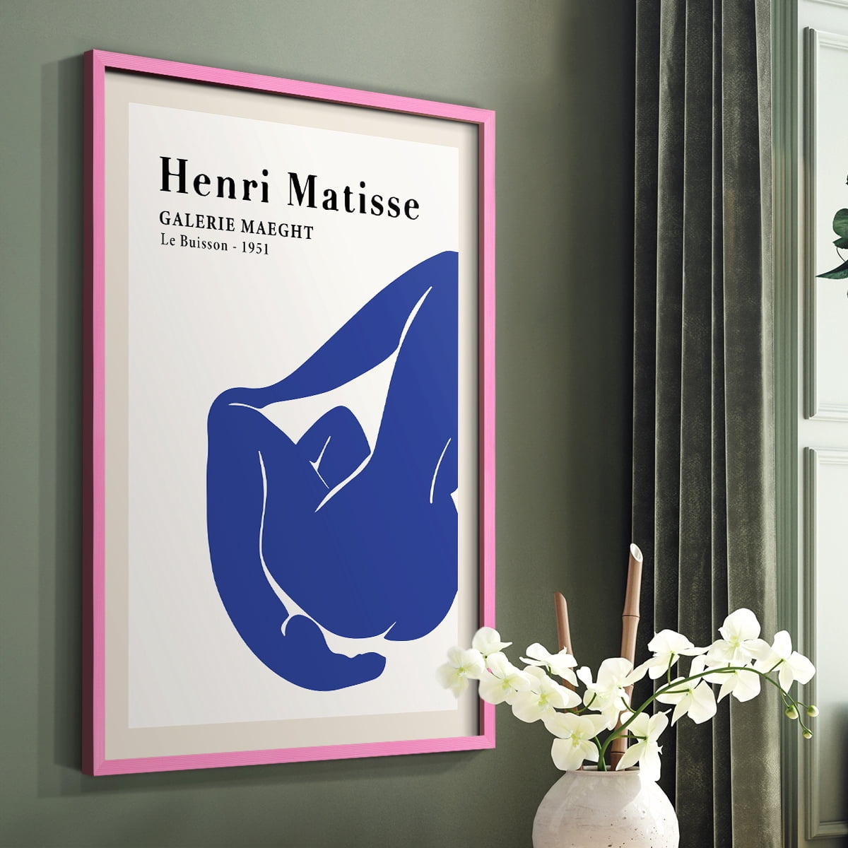 Matisse CXVIII Framed Print in Pink Solid Wood 8 x 10 Framed Print