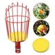 thumbnail image 2 of Eigraketly Cabezal de recogedor de fruta ligero de línea suave para una fácil instalación, recogedor de fruta de cesta profunda de metal Jardín y Patio rojo, 2 of 6