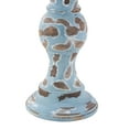 thumbnail image 5 of DecMode 3 Candle Light Blue Wood Candle Holder, Set of 3, 5 of 10