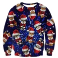 thumbnail image 3 of Suéter con estampado 3D divertido de gato 2024, suéteres navideños feos para hombres y mujeres, jerséis, sudaderas con capucha para fiestas navideñas, sudadera 3XL, 3 of 5