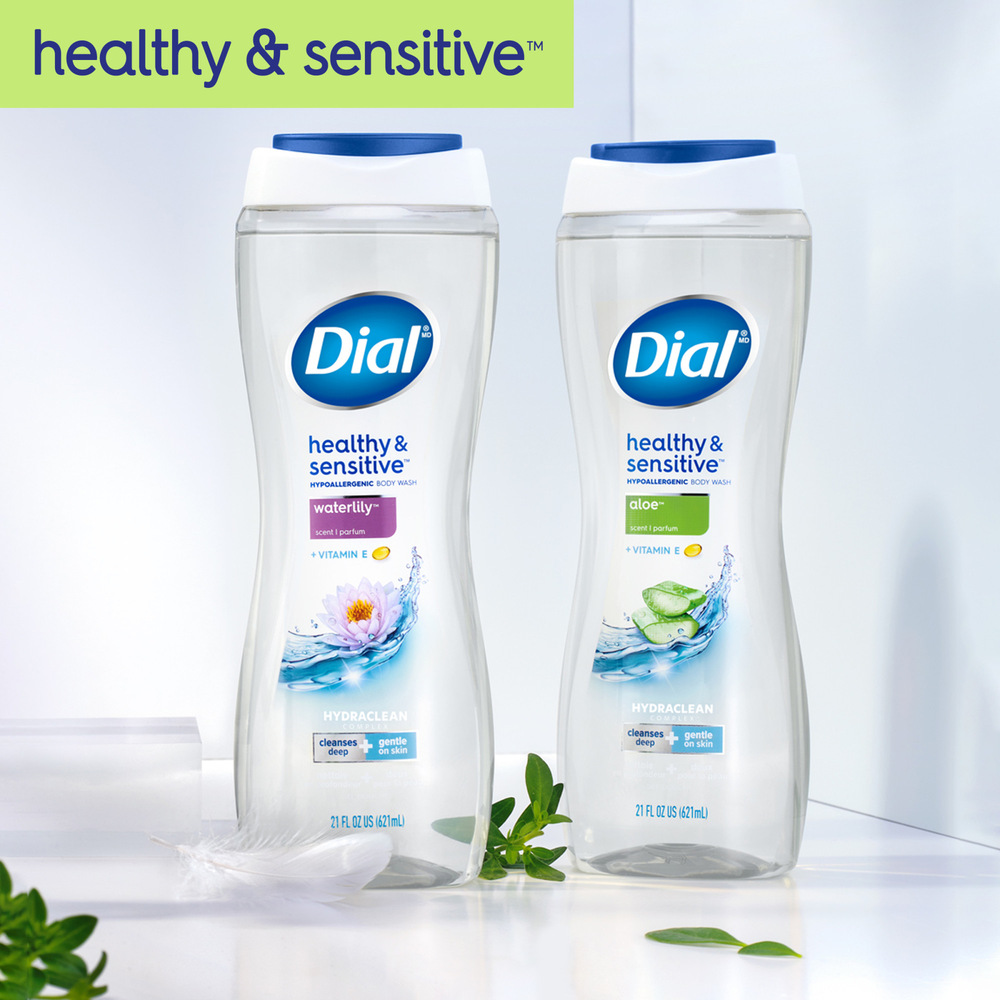 Dial Body Wash, Healthy & Sensitive Aloe Scent, 21 fl oz - image 5 of 10
