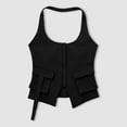 thumbnail image 2 of Beach Vacation Clothes for Women Customize Women Tops Tops for Casual Set Top plus Yoga Top Cute Going Out Back Christmas plus Size Punk Camisole Black XS, 2 of 5