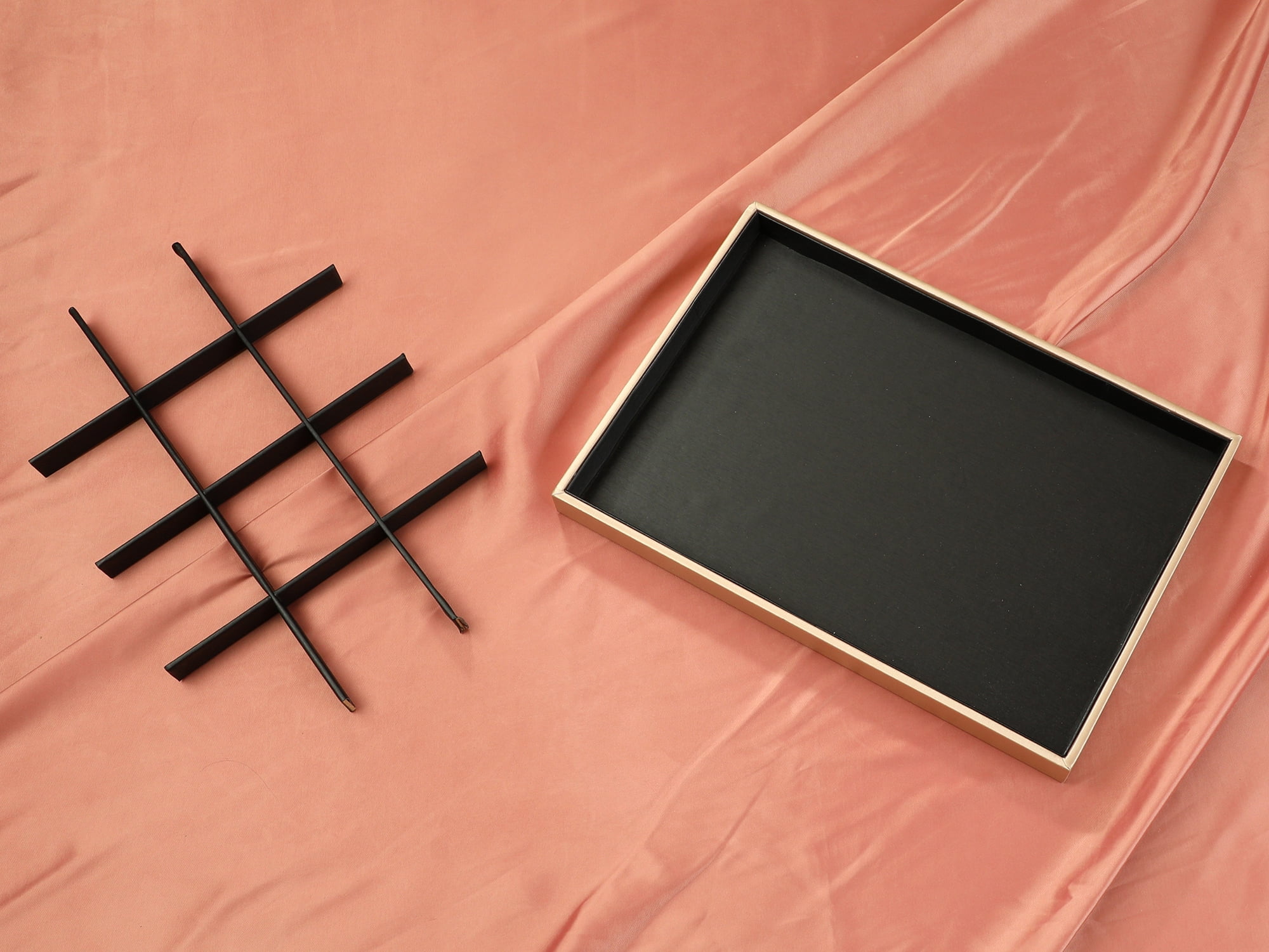 Unique Bargains PU Leather Jewelry Boxes Organizer Trays with Removable Dividers Black 12 Grid Tray