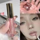 thumbnail image 3 of Lápiz labial líquido con purpurina, brillo labial metálico transparente con efecto espejo, aceite voluminizador, brillo hidratante, tinte labial, aceite labial con diamantes brillantes, 3 of 5