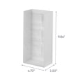 thumbnail image 7 of Yamazaki Home Makeup Organizer - Two Styles, White, ABS Plastic, Angled, Supports 1.98 pounds, Adjustable Tiers, No Assembly, 7 of 7