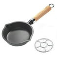 thumbnail image 2 of 10 Cm Cast Iron Mini Skillet Non-Stick Small Frying Pan Egg Pan for Kitchen Home, 2 of 6