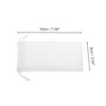 thumbnail image 4 of Unique Bargains 1 Pc Drawstring Eyeglass Pouch Soft Eyeglasses Storage White, 4 of 5