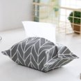 thumbnail image 3 of 5 Pack Facial Tissue Box Cover,Rectangle Cotton Linen Tissue Paper Holder,Flat Tissue Box Storage Bag for for Home,Office andCar, 3 of 4