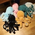 thumbnail image 2 of Muñeco de peluche de pulpo de simulación encantador para niños de Chicmine, juguete de peluche suave, decoración para el hogar, regalo para niña, 2 of 8
