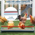 thumbnail image 5 of Chicken Feeding Trough 45 Inch, Heavy Duty Galvanized Steel Coop Feeder with Drainage Holes & Crossbar, for Chickens, Pigeons, Ducks, 5 of 18