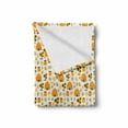 thumbnail image 2 of Bee Soft Flannel Fleece Throw Blanket, Happy Smiling Bumble Bees Theme with Honey Jars Beehives and Bouquet of Sunflowers, Cozy Plush for Indoor and Outdoor Use, 50" x 70", Multicolor, by Ambesonne, 2 of 6