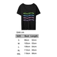 thumbnail image 4 of Camiseta con estampado de letras para mujer, camiseta de cuello redondo, camiseta de manga corta suave y elegante para escalada, viajes, senderismo, c L, 4 of 8