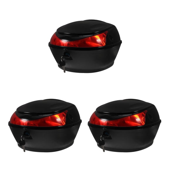 Toyandona Motorcycle Tail Trunk Secure Luggage Box for Motorcycle Use 3Pcs