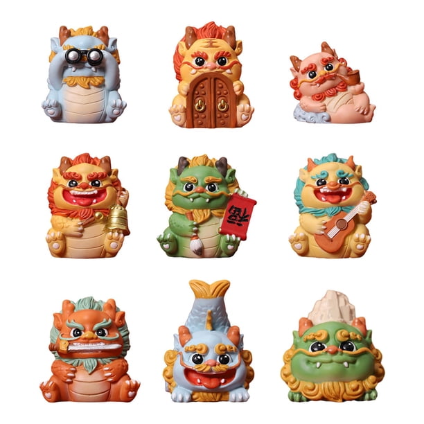 Mini figura de dragón, escultura de Animal, regalo de recuerdo, figura de dragón en miniatura, adorno de escritorio para festivales de escritorio de