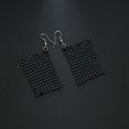 thumbnail image 3 of Xmarks Women Earrings Metal Mesh Grid Sequins Tassel Long Drop Dangle Earrings, 3 of 11