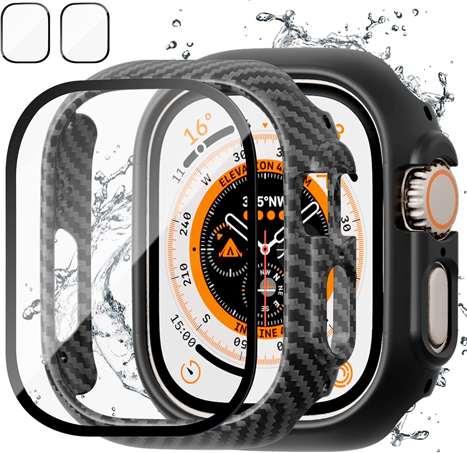 Case Bumper com Película para AppleWatch Ultra 49mm