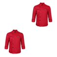 thumbnail image 4 of Toystoory Chef Jacket Coat Uniform Long Sleeve Hotel Cook   Kitchen Apparel Rojo L 2piezas, 4 of 6