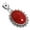 Red Stone, variant on 925 Sterling Silver Women Jewelry Garnet Quartz Pendant