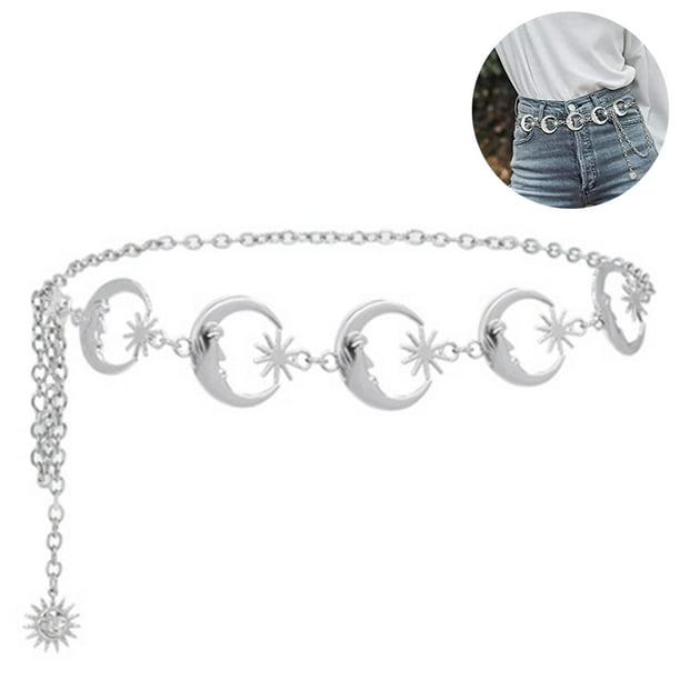 1 Uds. Cadena de cuerpo de Metal para mujer, cadena de cintura para el vientre, cinturones de eslabones de joyería para el cuerpo a la moda Ormromra 221776-2