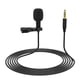 thumbnail image 1 of Micrófono de solapa con clip para teléfono, micrófono para grabación de entrevistas, micrófono con cable, 1 of 7