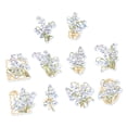 thumbnail image 2 of 30pcs Flower Stickers Multi Purpose Unique Floral Decorative Stickers for Handbook Notebook Album Lily of The Valley, 2 of 5
