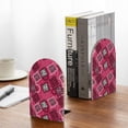 thumbnail image 5 of Naloa Geometry 2 Pcs Bookend Large Capacity Office Book Ends for Home Office Library School Study Decoration, 5 of 8