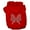 Red, variant on Christmas Pet Dog Cat Hoodie Rhinestone, "Bow"