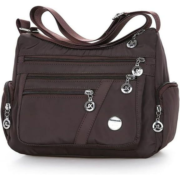 MMYGU Crossbody Bag for Women Nylon Shoulder Purse Roomy Large Capacity Travel Purse Lightweight Messenger Satchel