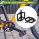 thumbnail image 2 of Pedal de bicicleta de nylon Unique Bargains, pedal plano sin tiras reflectantes, negro, ajuste para ejes de 14mm, pedal de bicicleta antideslizante para BMX MTB bicicletas de carretera 1 par, 2 of 7