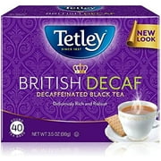 Tetley British Blend Decaffeinated Black Tea, 40 Tea Bags