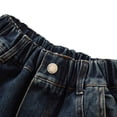thumbnail image 6 of Ruyang Boys Star Embroidery Baggy Jeans Straight Wide Leg High Elastic Waist Teens Kids Denim Pants Fashion Causal Loose Fit Bottoms, 6 of 8