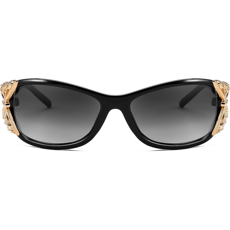 Trendy Butterfly Wrap Around Polarized Sunglasses UV400 Protection Amazon.com: FEISEDY Trendy Polarized Y2K Sunglasses Wrap  main image 4
