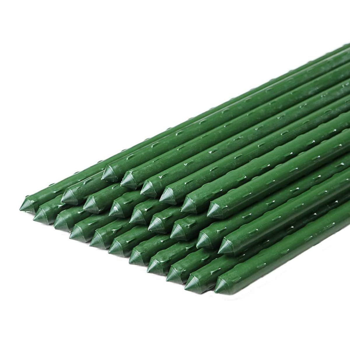50Pcs 4FT x 9mm Garden Plant Stakes Support for Tomato Climbing Plants Grow 