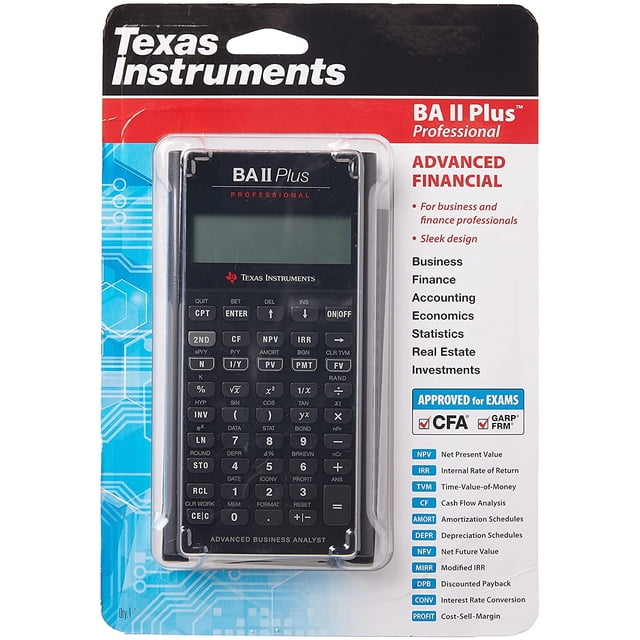 Calculadora financiera Texas Instruments BA II Plus Profession