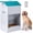 50 pounds, variant on Automatic Dog Feeder for Large Dogs Outdoor 50Lbs Dog Food Dispenser Dog Feeding Station Galvanized Gravity Feeder Pet Feeder for Large Breed (50lbs)