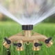 thumbnail image 2 of Distribuidor de agua del grifo Afortunado divisor de manguera de jardín 4 vías de latón rosca europea Sencillez, 2 of 5