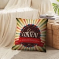 thumbnail image 3 of LALILO Throw Pillow Covers Old Round Retro Vintage Grunge Sunrays Retro Cushion Cover 18" x 18", 2 Pack, 3 of 6