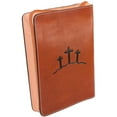 thumbnail image 2 of 3D Belt DBI193 Natural Floral Hand Tooled Leather Bible Cover - 7.75 x 2 x 10.25 in., 2 of 2
