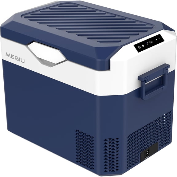 MRY 32 Quart 12V Portable Car Refrigerator, Compressor Cooler, 12/24V DC & 110-240V AC, for Truck, Van, RV, Camper, SUV, Home Use