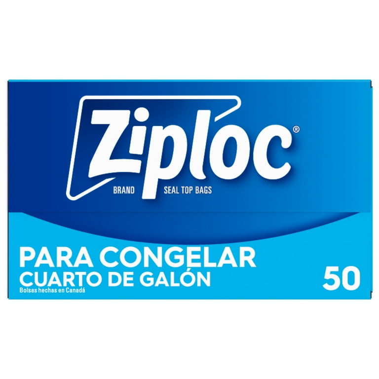 Ziploc® Double Sealable Storage Freezer Bags, Quart Size, Grip 'n