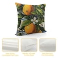thumbnail image 4 of Chilfamy Mediterranean Lemon On Blue Ceramic Tiles Throw Pillow Cover Cozy Square Throw Pillowcases Home Decorative for Bed Couch Sofa Living Room Cushion Cover White, 4 of 5
