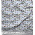thumbnail image 1 of Soimoi Rayon Fabric Seashell,Starfish & Sea Horse Ocean Print Sewing Fabric Yard 42 Inch Wide, 1 of 3