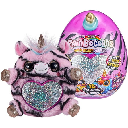 Rainbocorns Series 3 Wild Heart Zebra Surprise Mystery Egg Plush