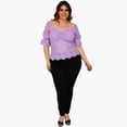 thumbnail image 5 of Blusa escote barco en talla extra, modelo 0414 (Lila) lila 42 Roman Fashion Blusa extra 0414, 5 of 5