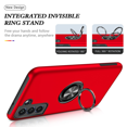 thumbnail image 2 of FYBTO for Samsung Slim Soft Shockproof Phone Case with Rotation Kickstand Magnetic Car Mount Feature for Samsung S21 Ultra（Red）, 2 of 7